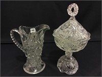 Lot of 2 Including Lead Crystal Covered