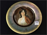 Victorian Portrait Plate w/ Beehive Mark