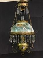 Hanging Victorian Electrified  Lamp