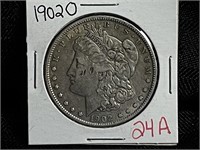 1902O MORGAN SILVER DOLLAR