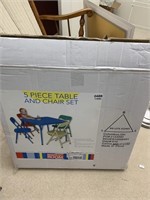 Child's five piece table and chairs.