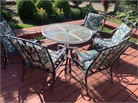 Patio Table & Five Chairs.