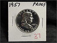 1957 FRANKLIN HALF DOLLAR PROOF