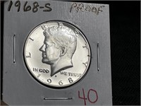 1968S KENNEDY HALF DOLLAR PROOF