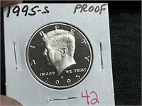 1995S KENNEDY HALF DOLLAR PROOF