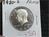 1980S KENNEDY HALF DOLLAR PROOF