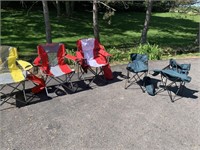 Three Ozark adult bag chairs