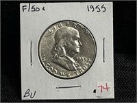 1955 FRANKLIN HALF DOLLAR BU