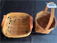 One longaberger basket, one of Gerald Henn's.