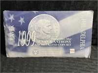 1999 P&D SUSAN B ANTHONY DOLLARS UNCIRCULATED