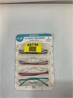 Classic Reading Glasses 4 pack +1.50 womens