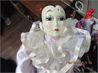 Box of Porcelain Clown Dolls