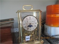 Longines Brass & Glass Mantel Clock