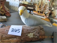 Mini carved Seagull Signed C. Rauh