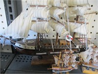 5 Sail Boat Models-Various Sizes