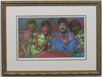 Beatles Pencil Signed & # 42/150 By Ivy Lowe