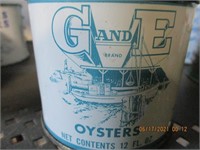 12 oz. G & E Oyster Can-Princess Anne, Md
