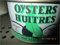 8.3 oz. Oysters Can-Madison, Md.