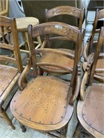 4 ANTIQUE DINING CHAIRS