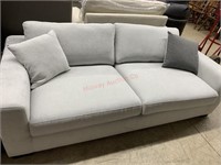 COLE & RYE LIGHT GREY SOFA MSRP &699.00   STAIN