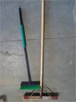 Push Broom and Scrub Brush