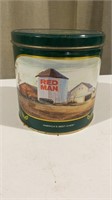 Red Man chewing tobacco tin