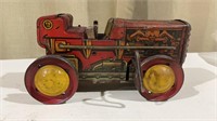 Wind up toy tractor