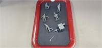 Tray of Vintage Cast Toy Soldiers- Some Are