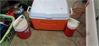Rubbermaid Ice Chest Cooler, 2- Coleman Water