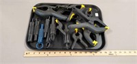 Tray of Clamps and more