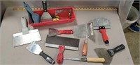 Drywall Putty Knives, Tray, and Saw
