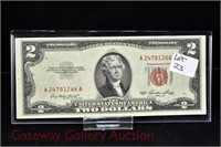 Jefferson two dollar US note: