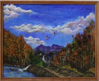 D. Tymeson, Untitled, Hand Signed Oil on Canvas