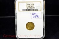 (Gold) Indian Head quarter eagle: