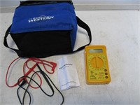 Digital Multimeter and Lunch Bag