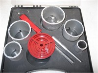 Tungsten Carbide Grit Hole Saw Kit