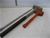 2 Sledge Hammers and Prybar