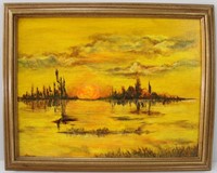 D. Tymeson, "God's gold", Signed Oil on Canvas