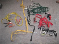 Booster Cables, Ratchet Set, etc.