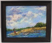 D. Tymeson, Untitled, Hand Signed Oil on Canvas