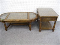 Vintage Coffee & End Table Glass Top