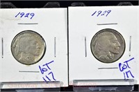 (2) Buffalo nickels: