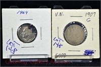 (2) coins: