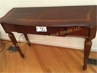 WOOD ENLAYED LIBRARY TABLE 15"x48"