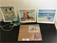CHILDRENS BEACH PRINTS BY LUCILLE RAAD