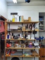 GROUP LOT ON WALL- GOLF CART PARTS, FILTERS,