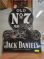JACK DANIELS MOTOR CYCLE SIGN