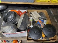 GROUP LOT- SPEAKERS, TOOLS, PIPE CUTTERS, MISC