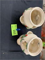 Strawberry Clay Pots-Lot of Two(2)