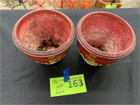 Resign Flower Pots-Lot of Two(2)